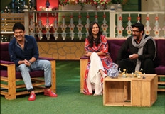 Arshad Warsi on the sets of The Kapil Sharma Show