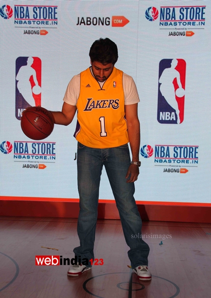 Bollywood Star Abhishek Bachchan Launches NBA's First Online Store