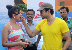 Promotion of film Samrat & Co at the 16th anniversary of Water Kingdom