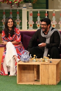 Arshad Warsi on the sets of The Kapil Sharma Show