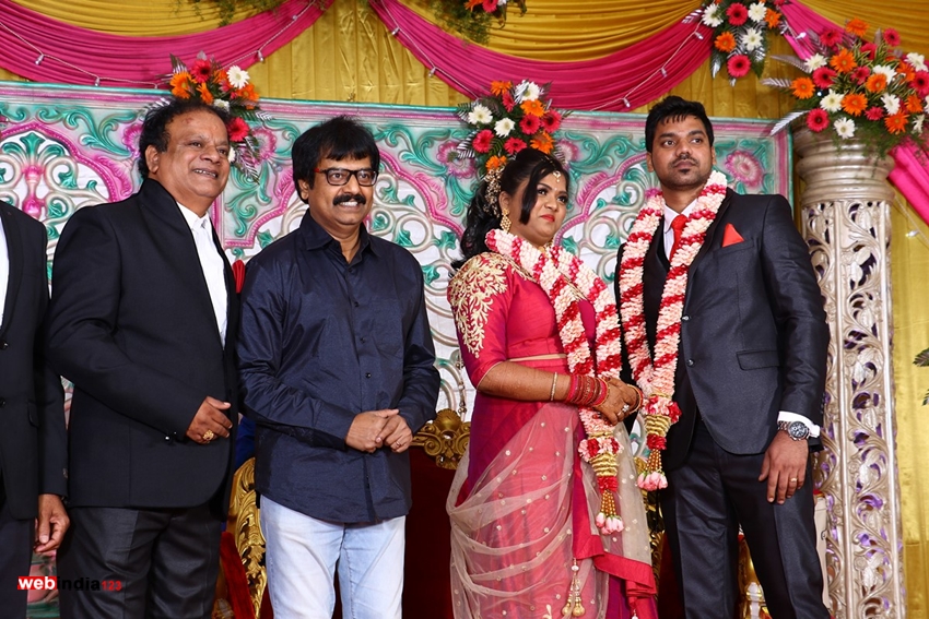 Actor Vasu Vikram's Daughter Vasugi Wedding Reception Stills,Tamil Event