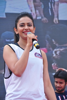 Rakul Preet Singh At in Fitness Unplugged For Rape Victims Photos