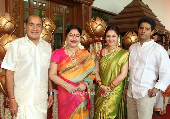 celebrities at sneha prasanna wedding photos