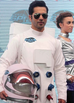 Varun Dhawan launch dark roller coaster ride at a theme park