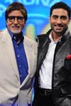 Amitabh Bachchan with Abhishek Bachchan