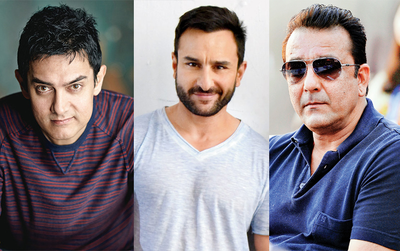 Aamir Khan:,Sanjay Dutt,Saif
Ali Khan Aamir Khan:,Sanjay Dutt,Saif Ali Khan