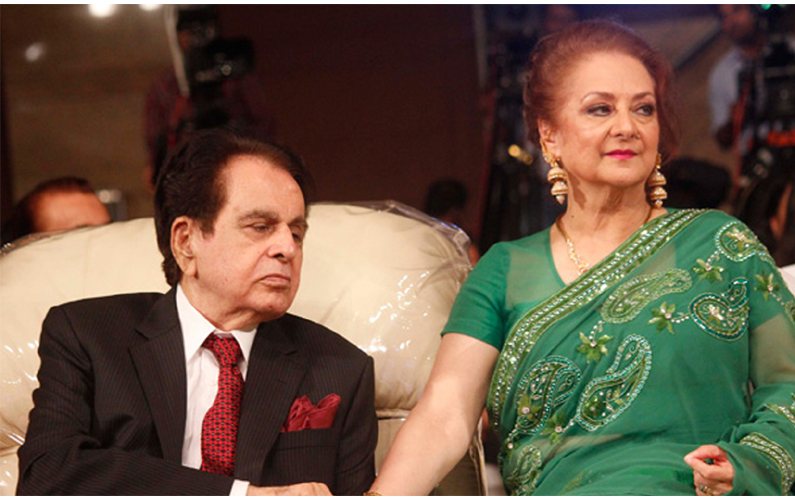 Dilip Kumar with Wife Saira Banu