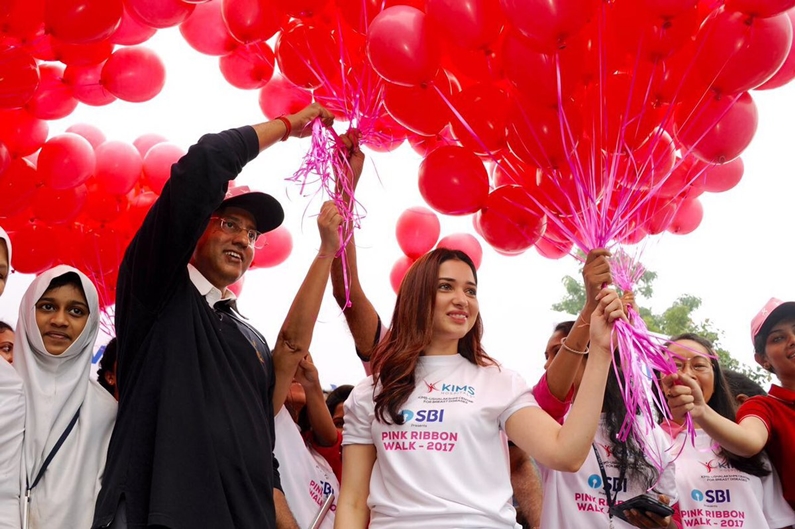 Tamannaah participates in Pink Ribbon walk