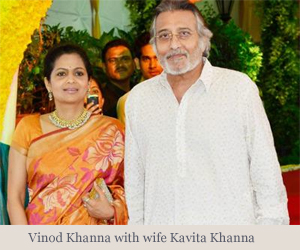 Vinod Khanna with Wife Kavita